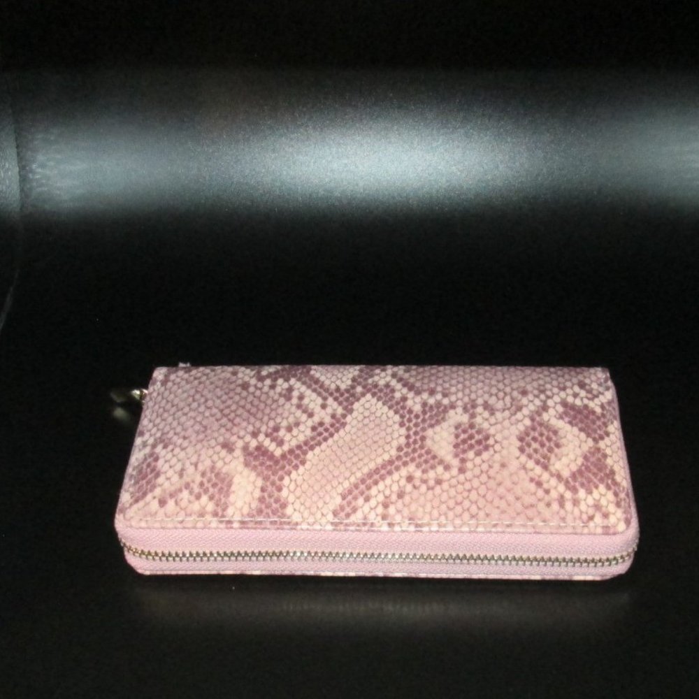 Wallet Python Print Blush - Picture 4 of 7